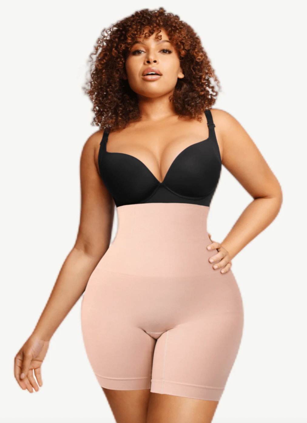 Strapless Shapewear with boning rodes to stay up