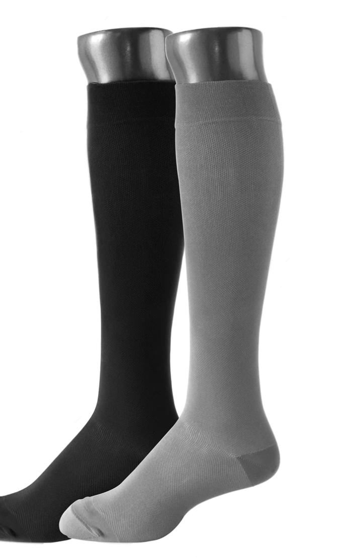 Be Shapy 2 Pack Compression Knee High Socks for Daily Use Medias Largas Unisex