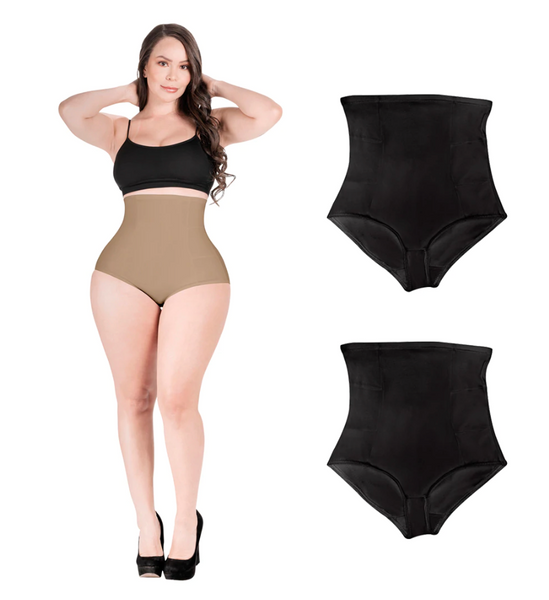 Fajas Sonryse 2-Pack Seamless Tummy Control Shapewear Mid Rise Shaping  Panties