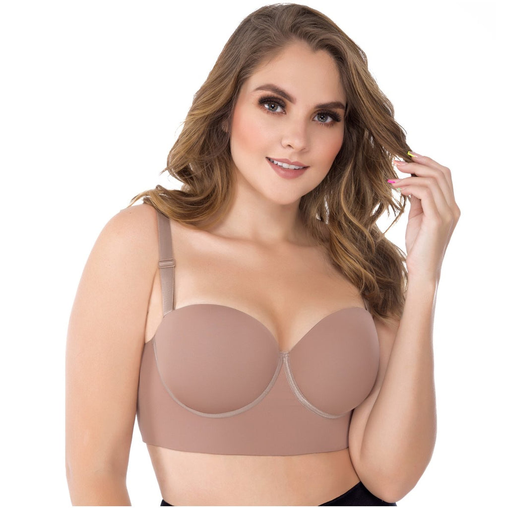 Deep cup bra (strapless)